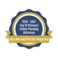 Top 10 Missouri Estate Planning Attorneys badge