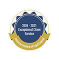 Exceptional Client Service badge
