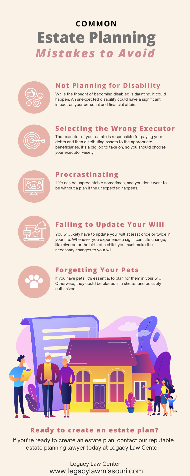 Common Estate Planning Mistakes to Avoid Infographic
